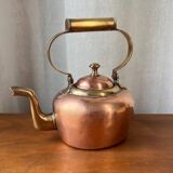 Small copper and brass teapot