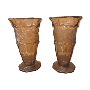 Paire de vases art-déco