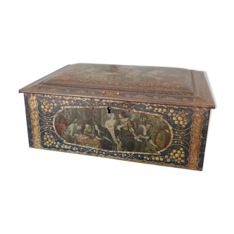 Lithographed sheet metal box