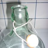 5L glass bottle with stirrup cap