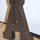 Industrial letter "A" steel