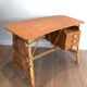 Rattan desk from around 1970.
