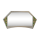 Beveled hexagonal mirror shabby chic style 79 x 42 cm