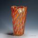 Ribbed 'Corallo Oro' vase by Alfredo Barbini, 1960s