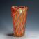 Vase côtelé 'Corallo Oro' d'Alfredo Barbini, années 1960