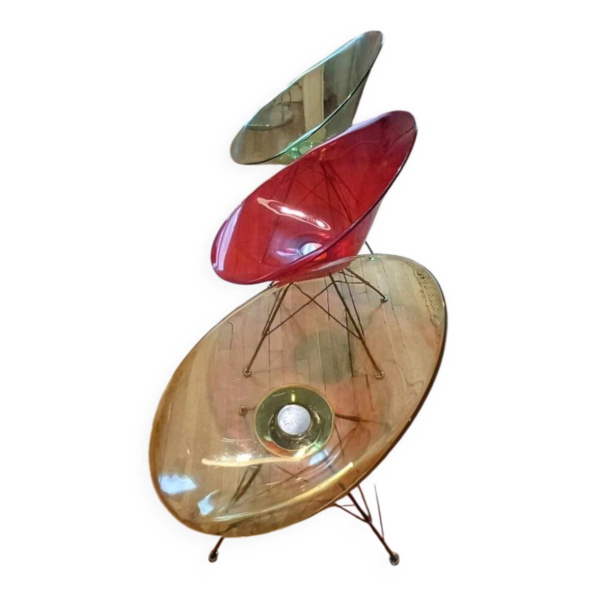 Lot de 3 chaises Strack pour Kartell