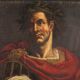 Rare Italian painting portrait of Julius Caesar from the 17th century