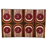 Design Scandinavian vegan friendly carpet / rug in EGE RYA style, around 1970s