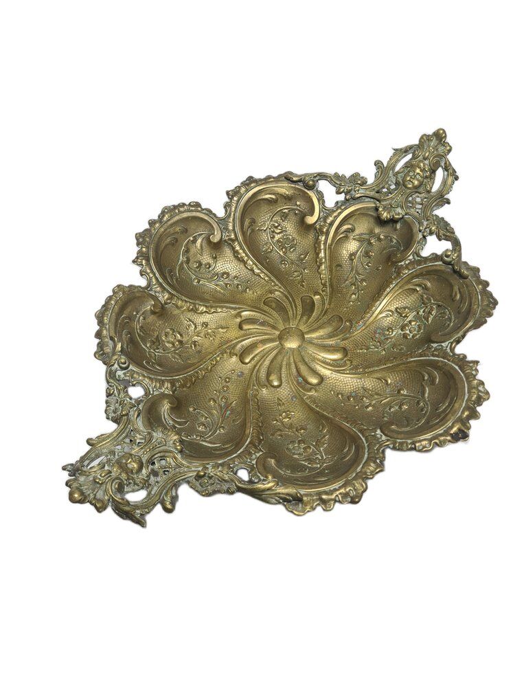 Art Nouveau fruit bowl on stand from Brothers Henneberg, Poland, 1900s