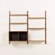 Poul Cadovius shelving unit with a desk in walnut for Cado, 1960s