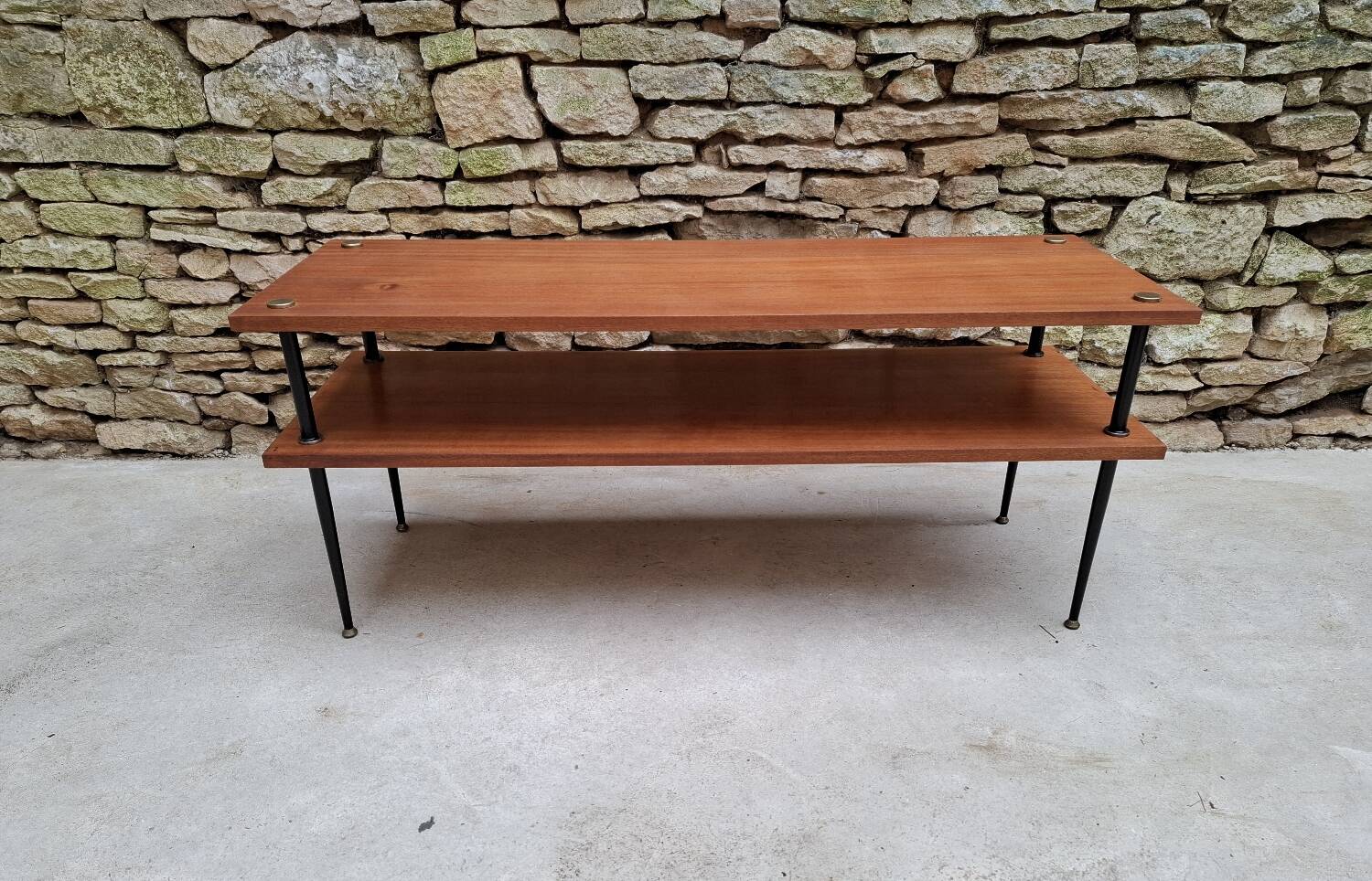 Coffee table with two tiers