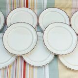 Villeroy & Boch Scalloped Brown Dessert Plates