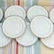 Brown fluted dessert plates by Villeroy & Boch
