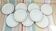 Brown fluted dessert plates by Villeroy & Boch