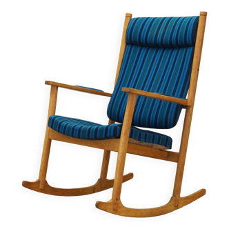 Rocking chair en chêne, design danois, années 1970, designer : Kurt Østervig, fabricant : Slagelse
