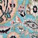 Silk cashmere rug pastel tones floral patterns India Kashmir vintage 181 cm x 286 cm