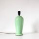 Vintage water green ceramic foot lamp with “fruit” printed lampshade