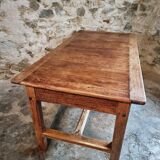 Antique French farmhouse dining table – Walnut work table, late 19th century