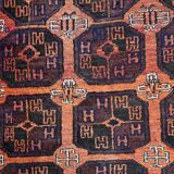 Antique carpet afghan baluch handmade 114cm x 202cm 1900s