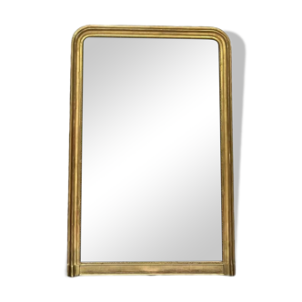 Antique Louis Philippe mirror gilded with gold leaf 146.5cm/98.5cm