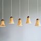 Art Deco pendant light in marbled opaline glass, 1920s-30s