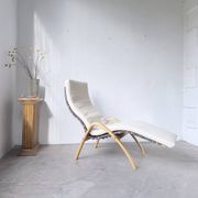 Ikea vintage Kim Samson curved beech wood deck chair