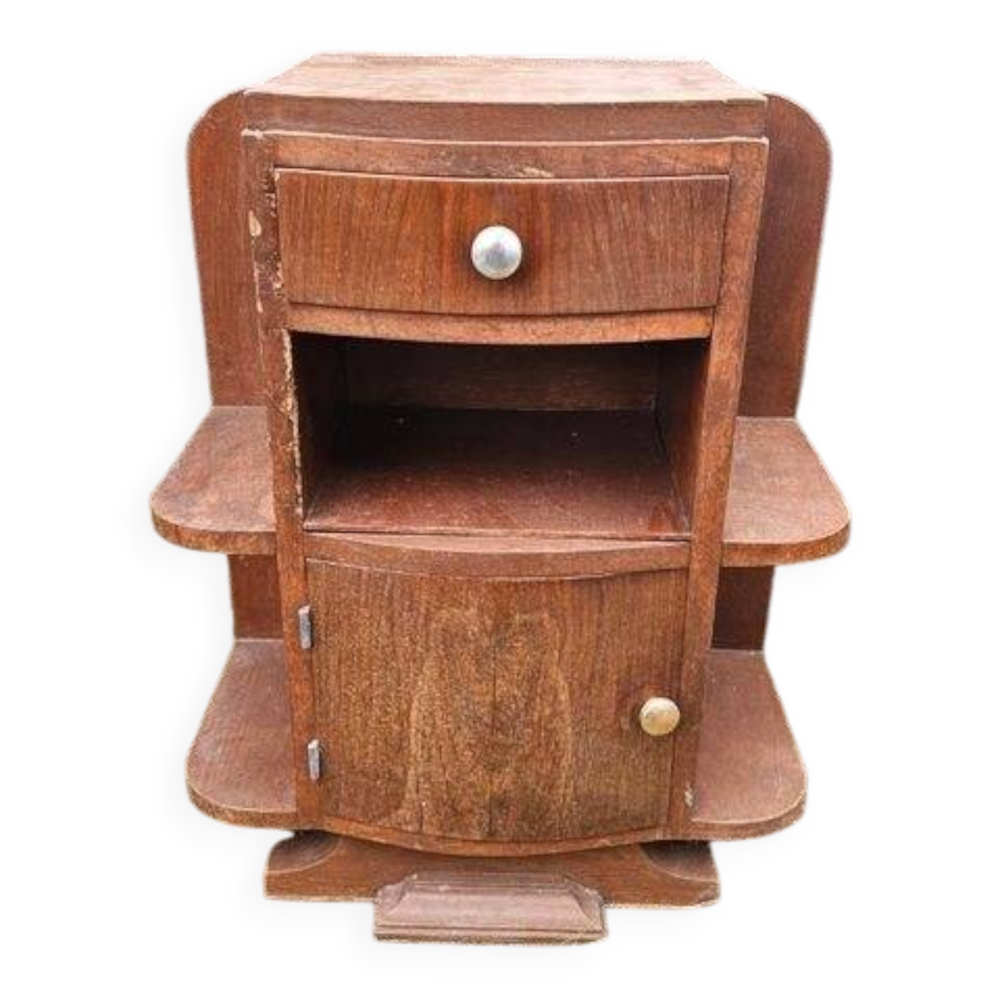 Art Deco bedside table in wood