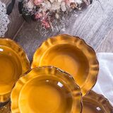 5 hollow plates Faience ADP