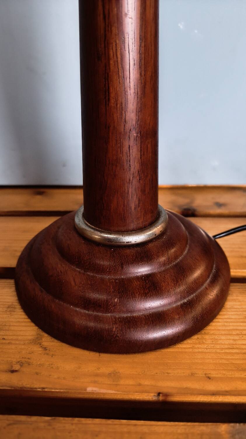Scandinavian mahogany lamp