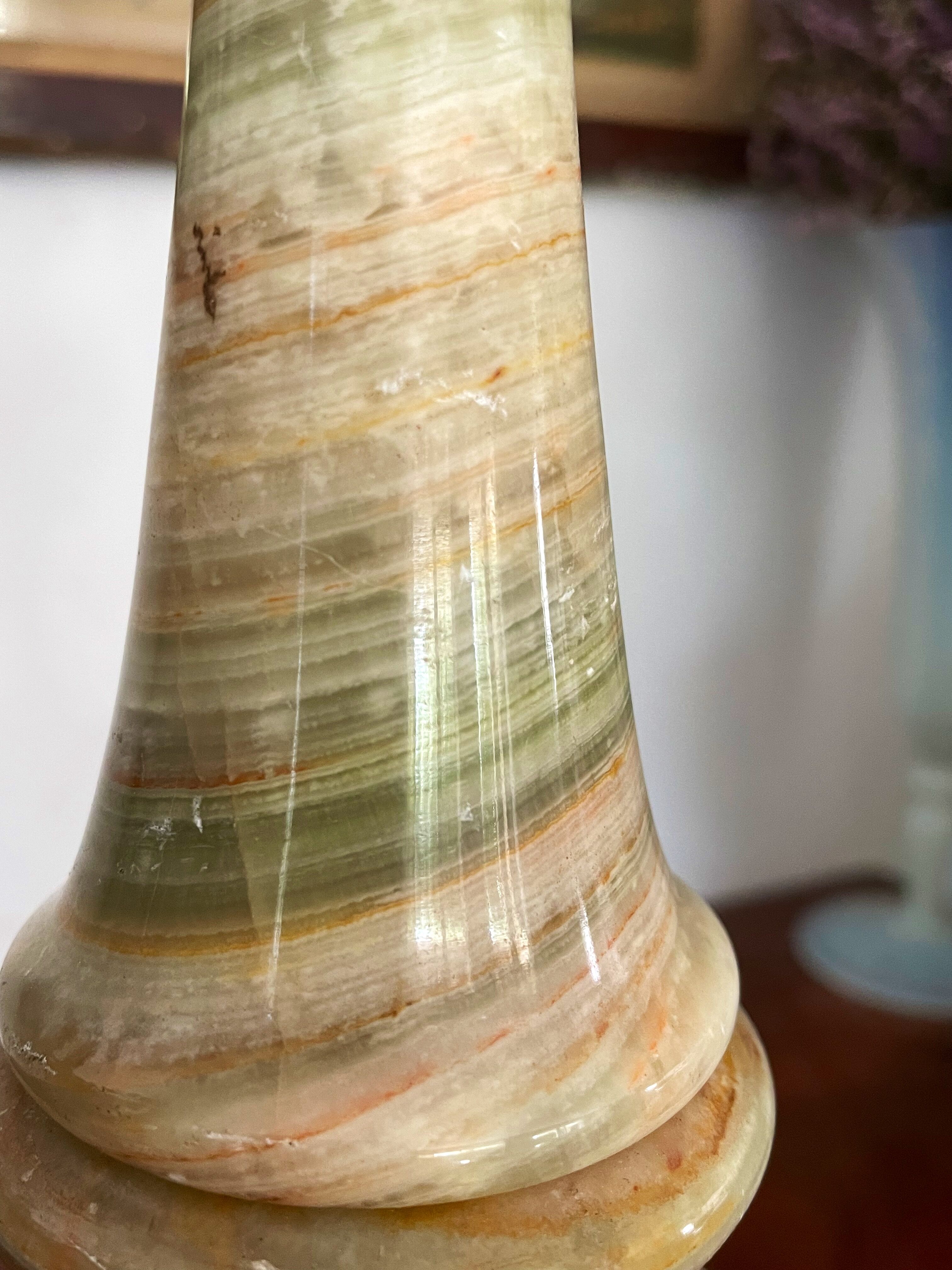 Vintage onyx lamp