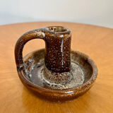 Vintage ceramic stoneware candle holder 1950