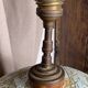 Spherical ceramic lamp with bark texture
