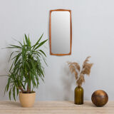 Miroir en teck danois du milieu du siècle, années 1960