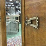 Art Deco 3-door walnut wardrobe - 1930s