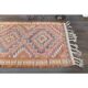 Orange Pink Turkish Oushak Vintage Handmade Wool Runner Rug  100x290