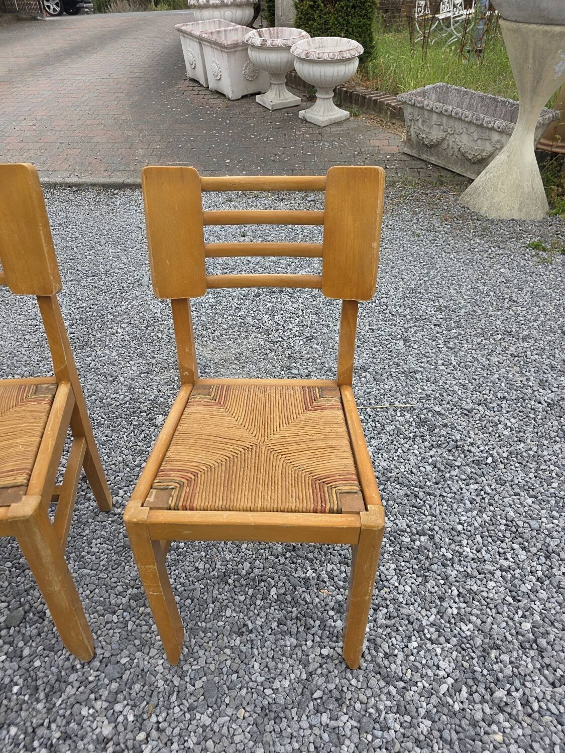4 Vintage Chairs by Pierre Cruege, French design from the 60s