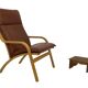 Vintage brutalist footstool minimalist design