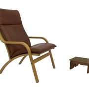 Vintage brutalist footstool minimalist design