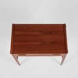 Midcentury Danish dressing table in teak by Dyrlund with ottoman by Spøttrup 1960s