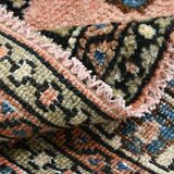 5x7 Peach Navy Blue Persian Area Rug, 142x209Cm