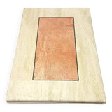 Marble and rose table and bolster Hollywood Regency Italy 1970s