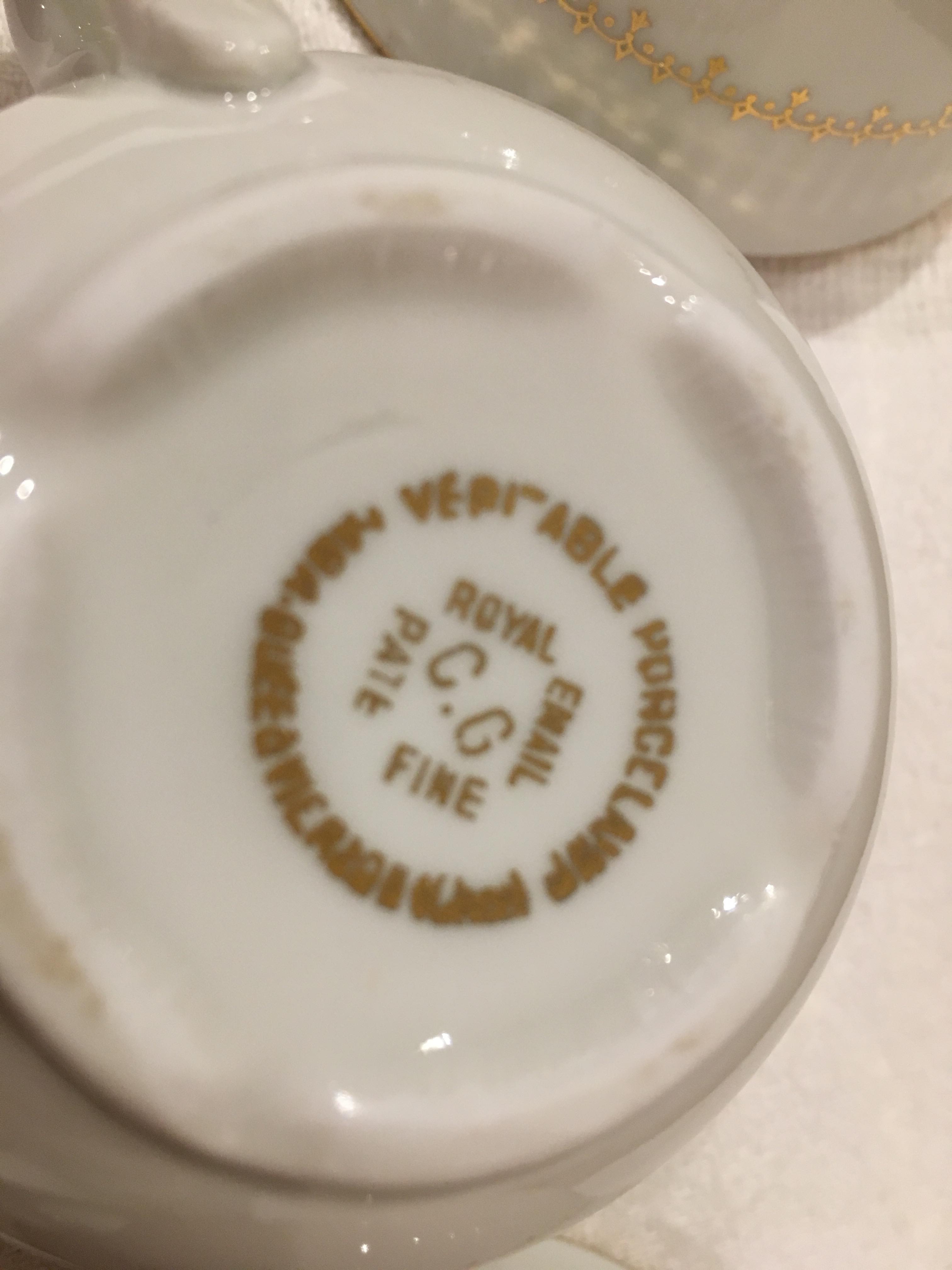 Limoges fine porcelain vintage coffee cups