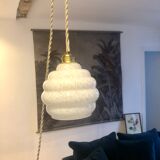 White Clichy glass walker