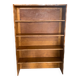 Vintage brutalist oak bookcase