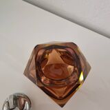 Murano Sommerso ashtray + table lighter set