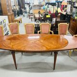 Inlaid rosewood dining table