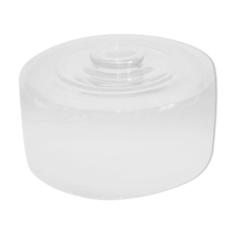 Old cheese bell or blown glass cake