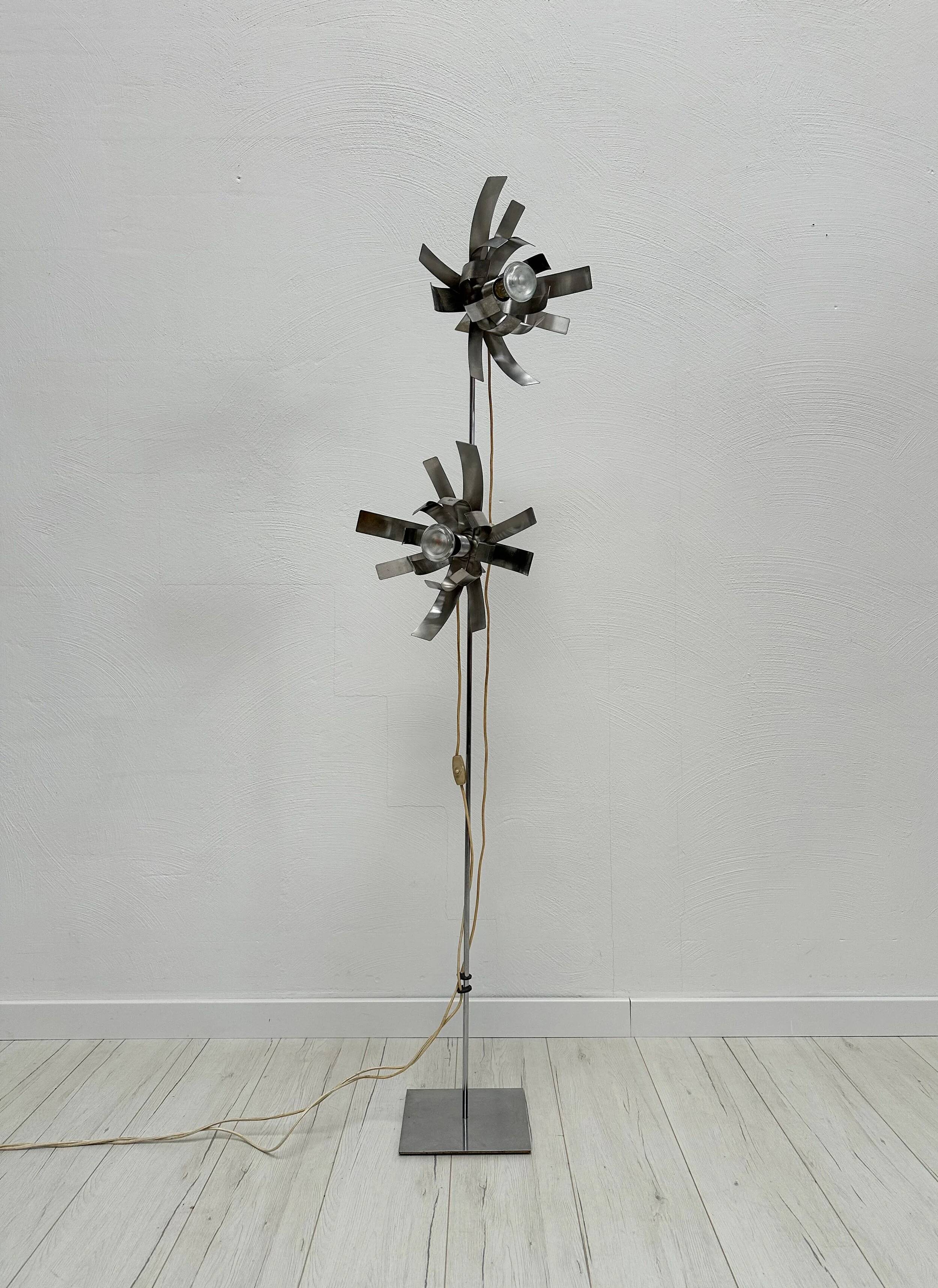 1970s Vintage Sculptural French Floor Lamp by Jocelyne Trocmé for Oxar