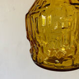 Amber glass pitcher 70s