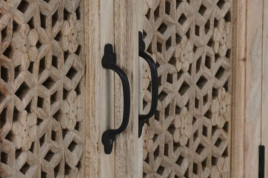 Enfilade  bufet commode mangue 185x40x100 naturel